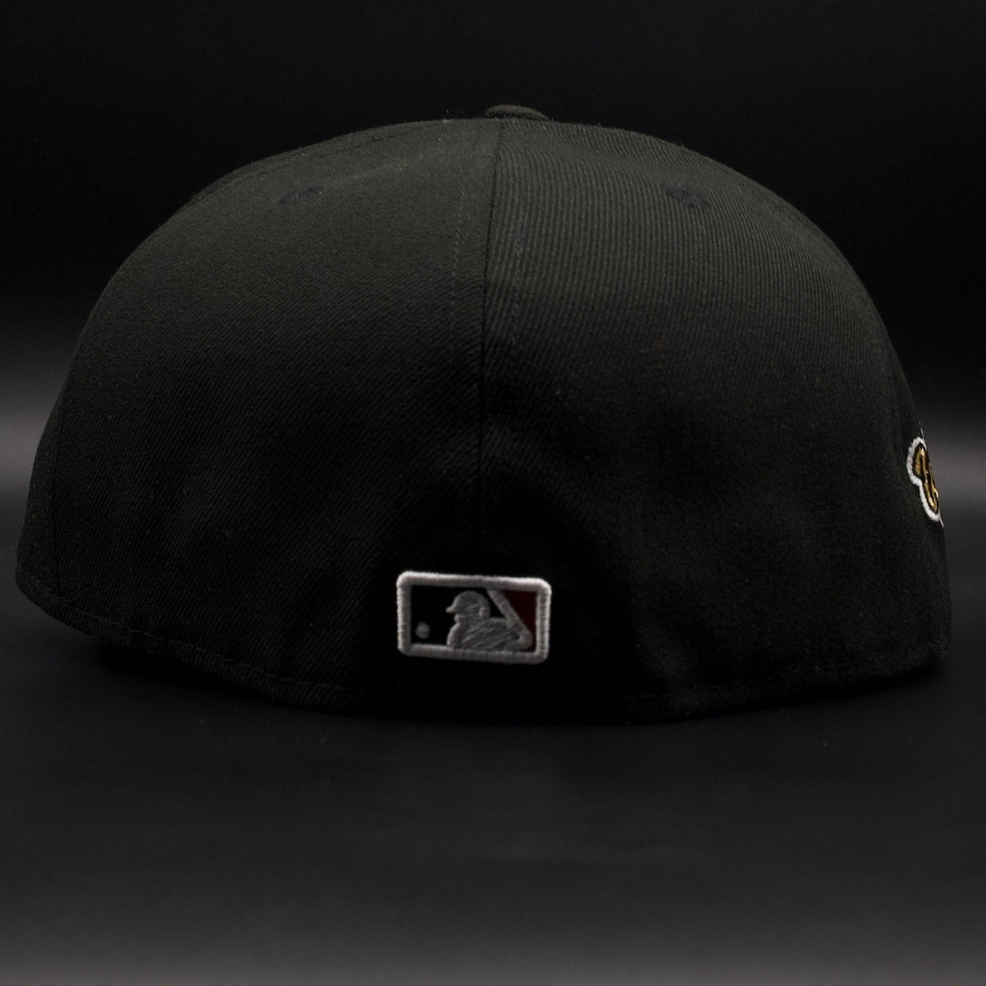 Cleveland Guardians Black World Series Grey Brim 59FIFTY Fitted Hat