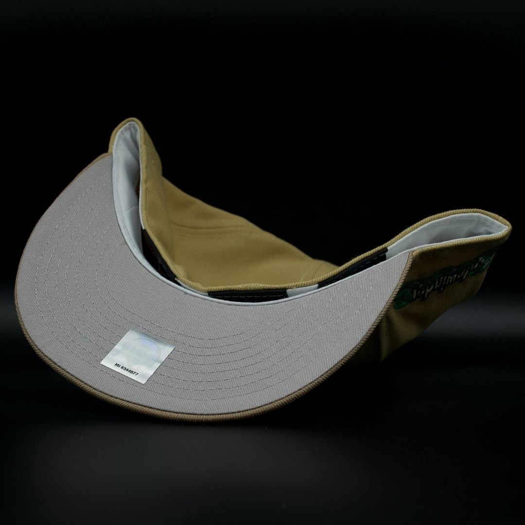 Tucson Sidewinders Gold and Camel Snake S Logo Grey Brim 59FIfty Fitted Hat