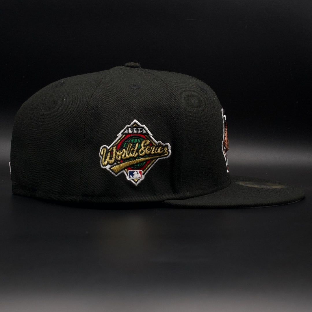 Cleveland Guardians Black World Series Grey Brim 59FIFTY Fitted Hat