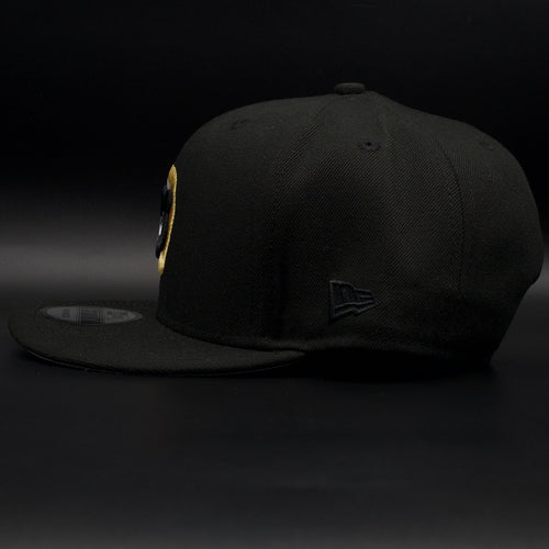 Chicago Cubs Black and Gold 1979 Logo All Star Game Grey Brim 9FIFTY SnapBack Hat