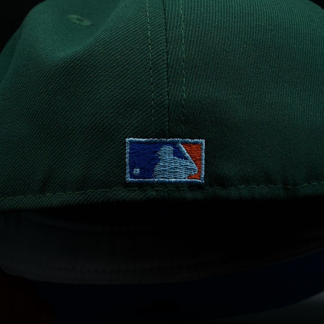 New York Yankees Green and Blue NY Logo Sky Blue Brim 59FIFTY Fitted Hat