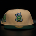 Chicago Cubs Peach and Green Bear 1990 All Star Game Grey Brim 59FIFTY Fitted Hat