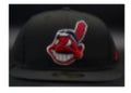 Cleveland Guardians (Indians) Black Grey Brim 59FIFTY Fitted Hat